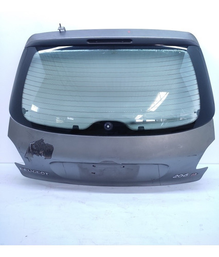 Tampa Traseira Peugeot 206 Hatch 1999 2003 Com Vidro Detalhe