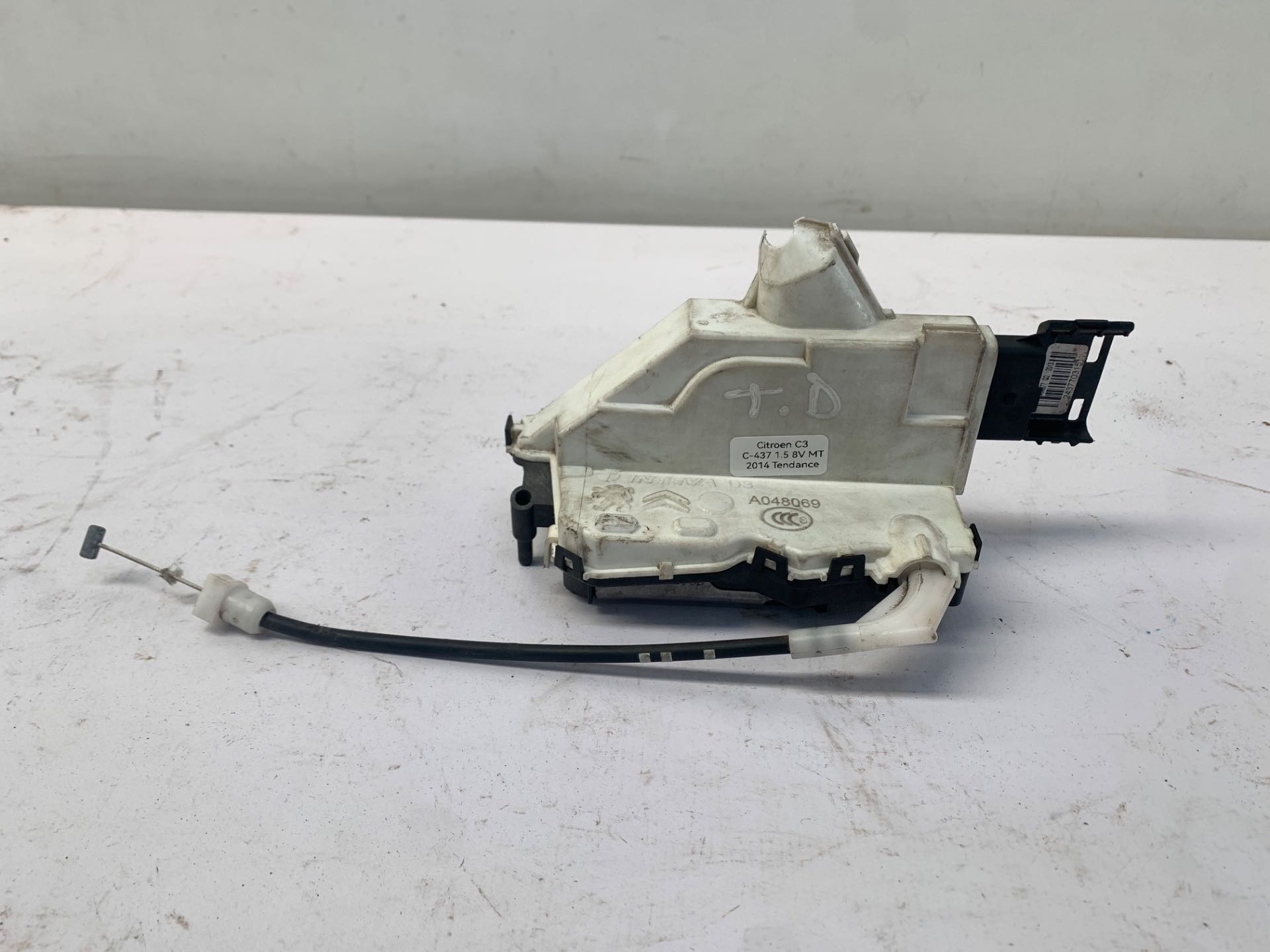 Fechadura Porta Traseira Direita Citroen C3 2013 2020