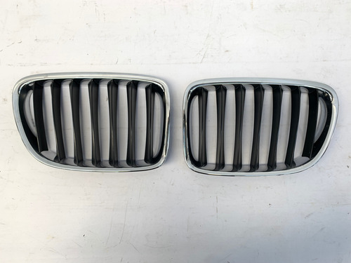 Par Grade Para Choque Dianteiro Bmw X1 2010 2015 Cromado