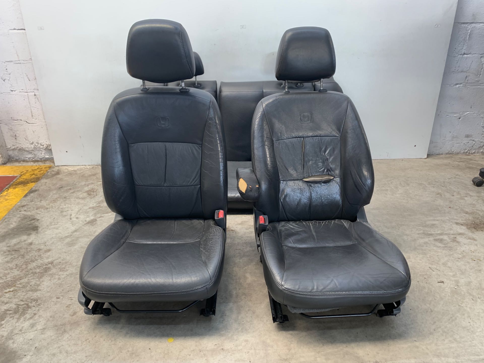 Jogo Banco Honda Civic 2001 2006 Couro Detalhe