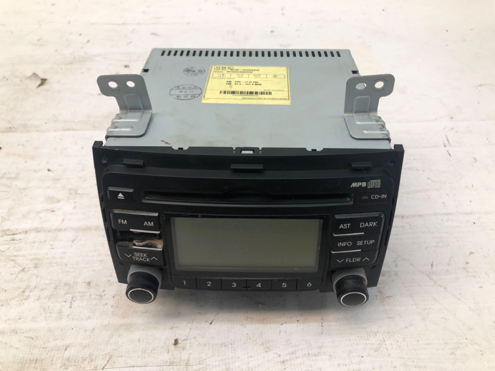 Radio Som CD Hyundai I30 Gls 2009 2012 Detalhe