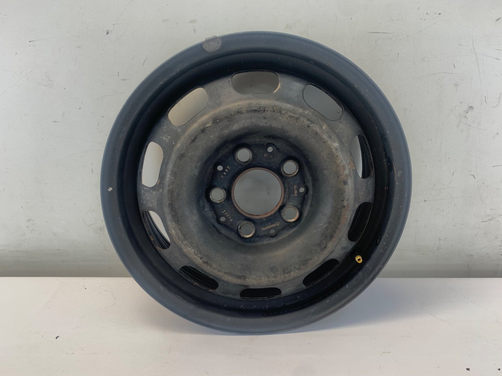 Roda Ferro Aro 15 5x112 Mercedes A160 1999 2004 Detalhe