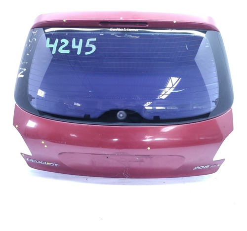 Tampa Traseira Peugeot 206 Hatch 1999 2003 Com Vidro Detalhe