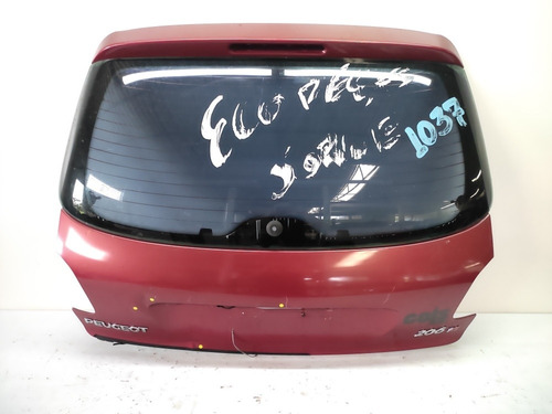 Tampa Traseira Peugeot 206 Hatch 1999 2003 Com Vidro Detalhe