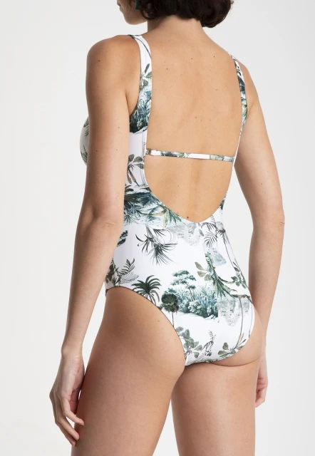 MAIÔ MODELADOR FEMININO ESTAMPADO MIRASSOL LYGIA E NANNY