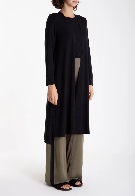 MAXI CARDIGAN LISO CIGANA LYGIA E NANNY