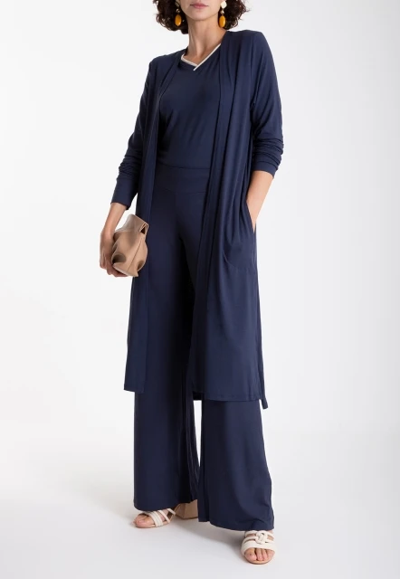 MAXI CARDIGAN LISO CIGANA LYGIA E NANNY