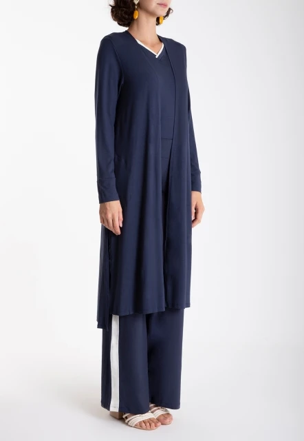 MAXI CARDIGAN LISO CIGANA LYGIA E NANNY