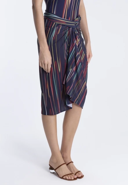 CANGA PAREO FEMININA ESTAMPADA ORIXÁ  LYGIA E NANNY