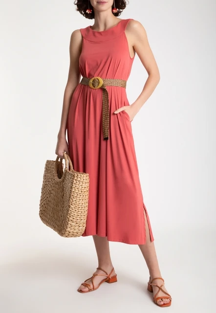 VESTIDO FEMININO LISO MANATI LYGIA E NANNY