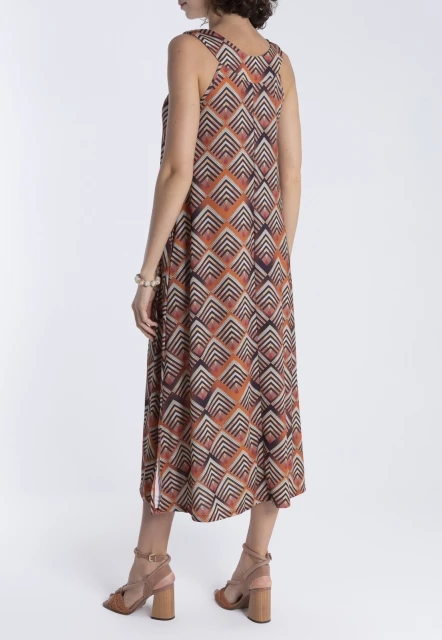 VESTIDO FEMININO ESTAMPADO MANATI LYGIA E NANNY