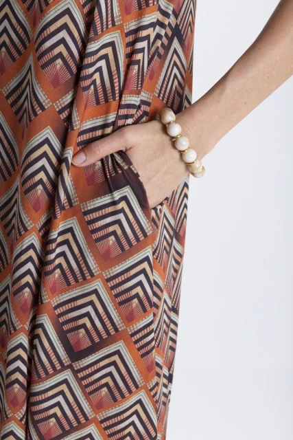 VESTIDO FEMININO ESTAMPADO MANATI LYGIA E NANNY