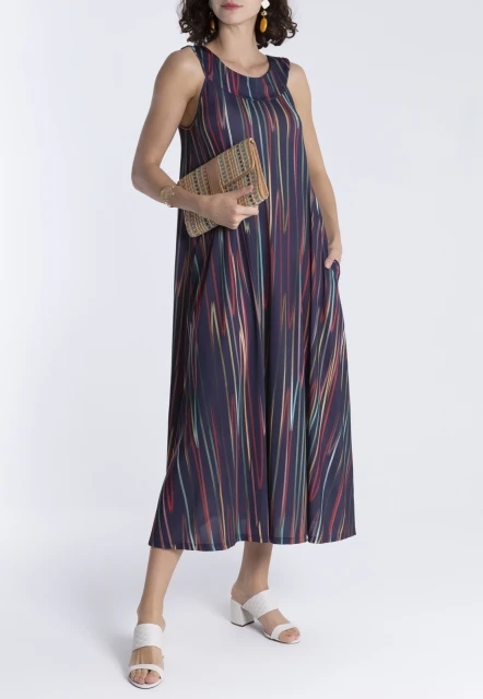 VESTIDO FEMININO ESTAMPADO MANATI LYGIA E NANNY