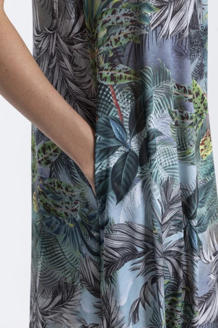 VESTIDO FEMININO ESTAMPADO MANATI LYGIA E NANNY