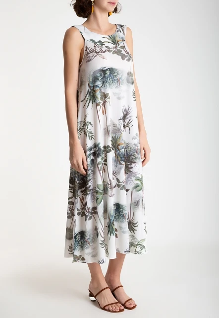 VESTIDO FEMININO ESTAMPADO MANATI LYGIA E NANNY