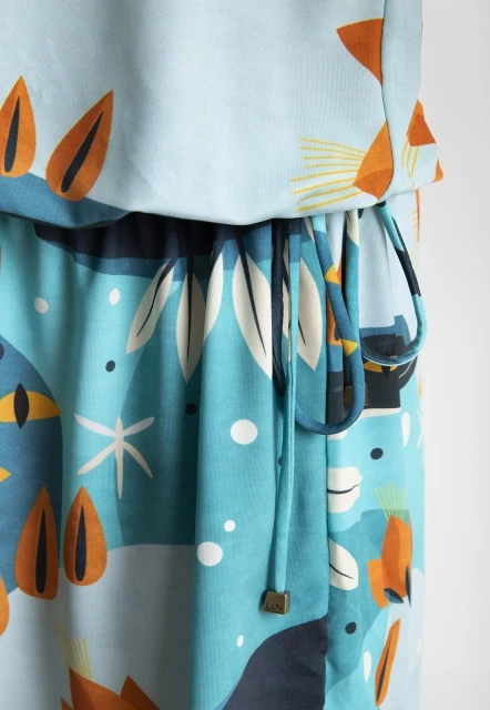 VESTIDO  FEMININO ESTAMPADO SHIVA LYGIA E NANNY