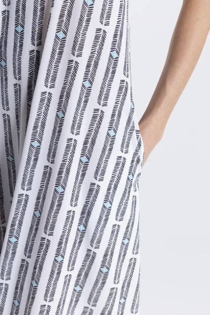 VESTIDO FEMININO ESTAMPADO ISIS  LYGIA E NANNY