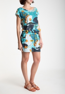 VESTIDO  FEMININO ESTAMPADO SHIVA LYGIA E NANNY