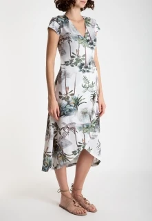 VESTIDO FEMININO ESTAMPADO FALCÃO  LYGIA E NANNY