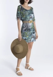 TUNICA FEMININA ESTAMPADA BATUIRA  LYGIA E NANNY